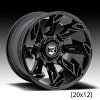 Gear Offroad 752B Slayer Gloss Black Custom Wheels Rims 11
