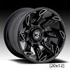 Gear Offroad 752BM Slayer Gloss Black Custom Wheels Rims 11