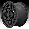 KMC Mesa KM544 Satin Black Gloss Black Custom Wheels Rims 2
