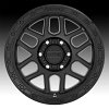 KMC Mesa KM544 Satin Black Gloss Black Custom Wheels Rims 3