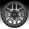 KMC Mesa KM544 Machined Black Gray Tint Custom Wheels Rims 3