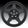 KMC KM721 Alpine Satin Black Custom Wheels Rims 3