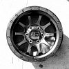 XD Series XD143 RG3 Satin Black Custom Wheels Rims 4