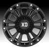 XD Series XD851 Monster 3 Satin Black Custom Wheels Rims 4