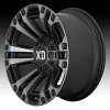 XD Series XD851 Monster 3 Machined Satin Black Gray Tint Custom Wheels Rims 2