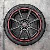 Motegi Racing MR142 CS8 Satin Black Red Stripe Custom Wheels Rims 5