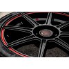 Motegi Racing MR142 CS8 Satin Black Red Stripe Custom Wheels Rims 6