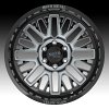 Moto Metal MO802 Warlock Machined Black Gray TInt Custom Wheels Rims 3