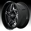 Moto Metal MO996 Ripsaw Gloss Black Milled Custom Wheels Rims 2