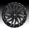 TIS Wheels 554BM Gloss Black Milled Custom Truck Wheels 2