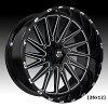 TIS Wheels 547BM Gloss Black Milled Custom Wheels Rims 8