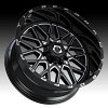 TIS Wheels 548BM Gloss Black Milled Custom Truck Wheels Rims 3