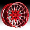 Worx Offroad 818RM Red Milled Custom Truck Wheels 4