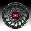 Worx Offroad 820BM Gloss Black Milled Custom Truck Wheels 7