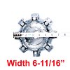 WRX-8808L / Worx Alloy 8-Lug Chrome Bolt On Center Cap 6