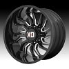 XD Series XD858 Tension Gloss Black Milled Custom Truck Wheels Rims 5