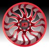 XD Series XD858 Tension Candy Red Milled Custom Truck Wheels Rims 3