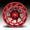 XD Series XD860 Onslaught Candy Red Custom Truck Wheels Rims 7