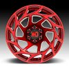 XD Series XD860 Onslaught Candy Red Custom Truck Wheels Rims 6