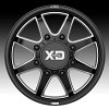 XD Series XD845 Pike Dually Gloss Black Milled Custom Wheels Rims 3