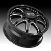 XD Series XD845 Pike Dually Gloss Black Milled Custom Wheels Rims 4