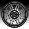 XD Series XD850 Cage Machined Black Grey Tint Custom Wheels Rims 2