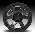 Fuel Block D750 Matte Black Custom Truck Wheels Rims 3