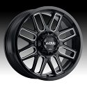 Ultra 231BM Butcher Gloss Black Milled Custom Wheels Rims 3