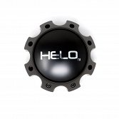 1079L170HE1SB / Helo Satin Black 8-Lug Bolt-On Center Cap 2