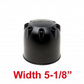89-8114B / Ultra 8-Lug Satin Black Push Thru Center Cap 4