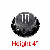 CAP-534B-MC-10-T / Monster Energy Edition 534B 20x10 Tall Satin Black Center Cap 2