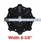 CAP-645MB-DBOMB / DropStars Gloss Black Bolt-On Center Cap 4