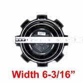 CAP-8L2-B20 / Gear Alloy Gloss Black Snap In Center Cap 4