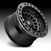 Fuel Zephyr Beadlock D101 Satin Black Custom Wheels Rims 4