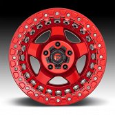 Fuel Warp Beadlock D117 Candy Red Custom Wheels Rims 3