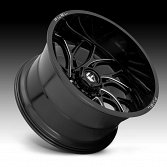 Fuel Runner D741 Gloss Black Milled Custom Wheels Rims 2