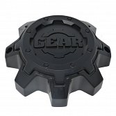 CAP-8L-B17 / Gear Alloy Gloss Black With Satin Black Overlay Bolt-On Center Cap 2