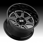 XD Series XD844 Gloss Black Milled Custom Wheels Rims 3