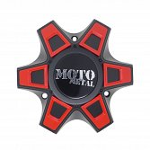 M-946SB / Moto Metal MO969 Black Bolt On Center Cap for 6-Lug Application 2