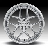 Niche Vice M225 Silver w/ Chrome Lip Custom Wheels Rims 4