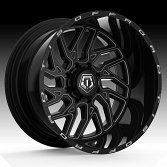 TIS Wheels 544BM Gloss Black Milled Custom Wheels Rims 4