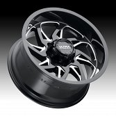 Ultra 230BM Villain Gloss Black Milled Custom Wheels Rims 4