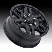 Ultra 470SB Judgement Van Satin Black Custom Wheels Rims 2
