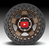 Fuel Warp Beadlock D119 Matte Bronze Custom Wheels Rims 4