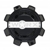 WRX-0081BK / Worx Alloy Gloss Black 8-Lug Center Cap 2