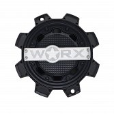 WRX-0081SB / Worx Alloy Satin Black 8-Lug Bolt-On Center Cap 2