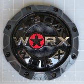WRX-8856B / Worx Alloy Gloss Black 5/6-Lug Bolt On Center Cap 2