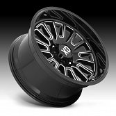 XD Series XD864 Rover Gloss Black Milled Custom Truck Wheels Rims 2