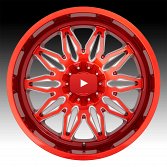 XD Series XD859 Gunner Candy Red Milled Custom Truck Wheels Rims 4