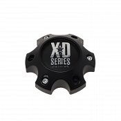 1079L120SB-H34 / XD Series Satin Black Bolt-On Center Cap